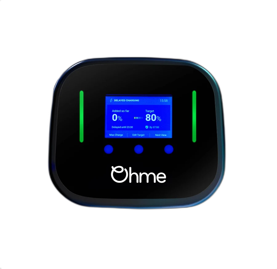 Ohme Home Pro EV charger with display
